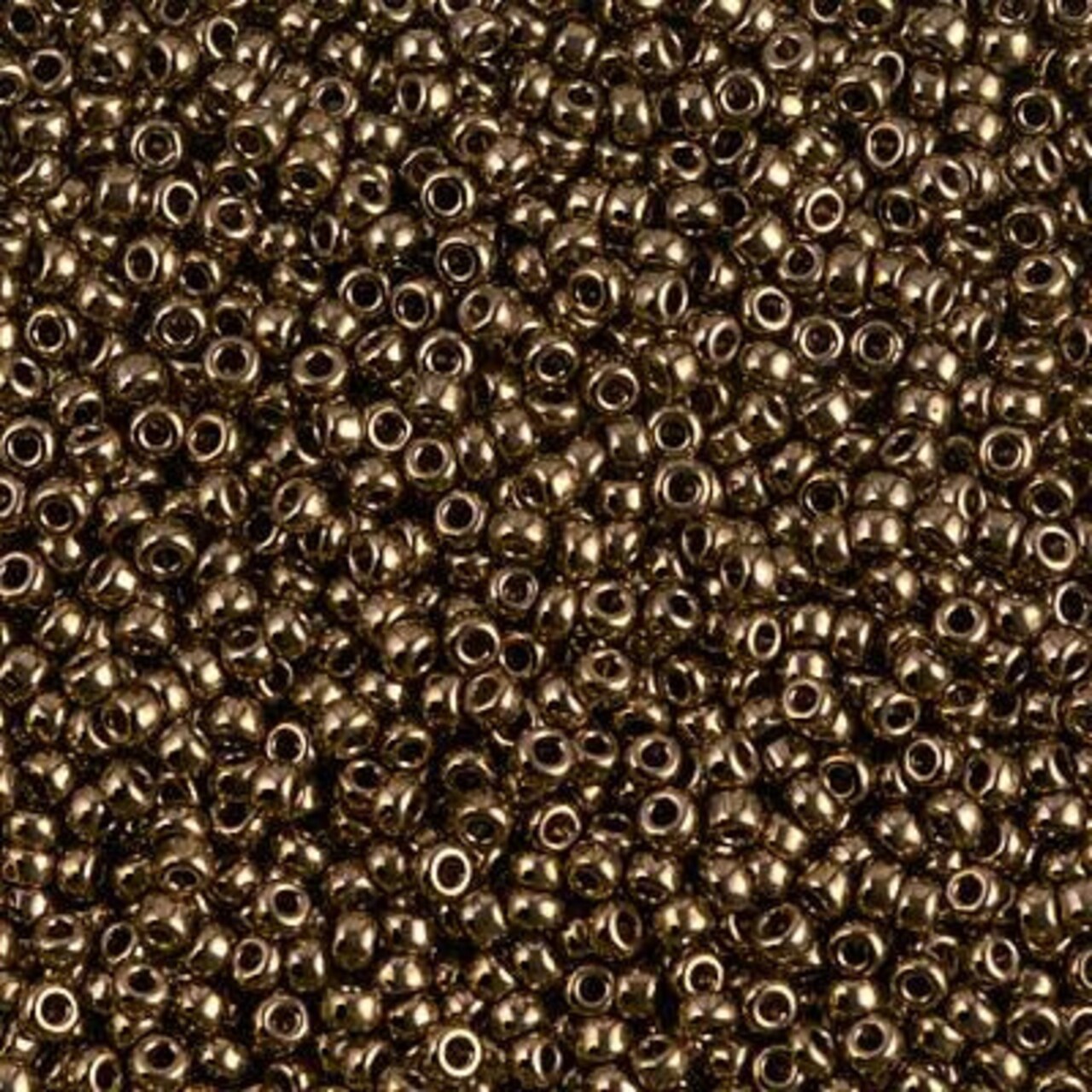 Miyuki 11 Round Seed Bead, 11-457, Metallic Dk Bronze, 13 grams